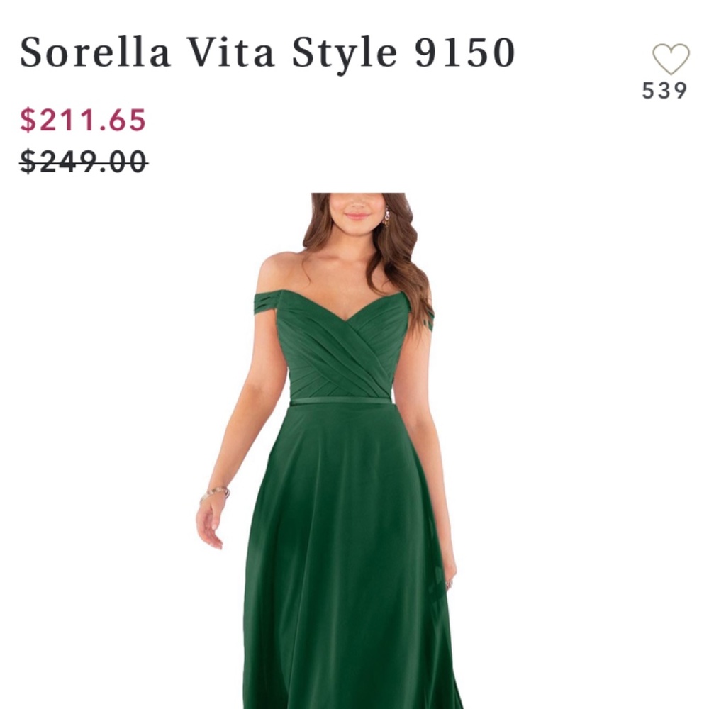 New Sorrella Vita Dress in Forest 8L
